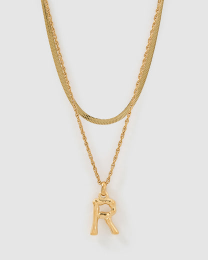 Luxe Letter Necklace Stack