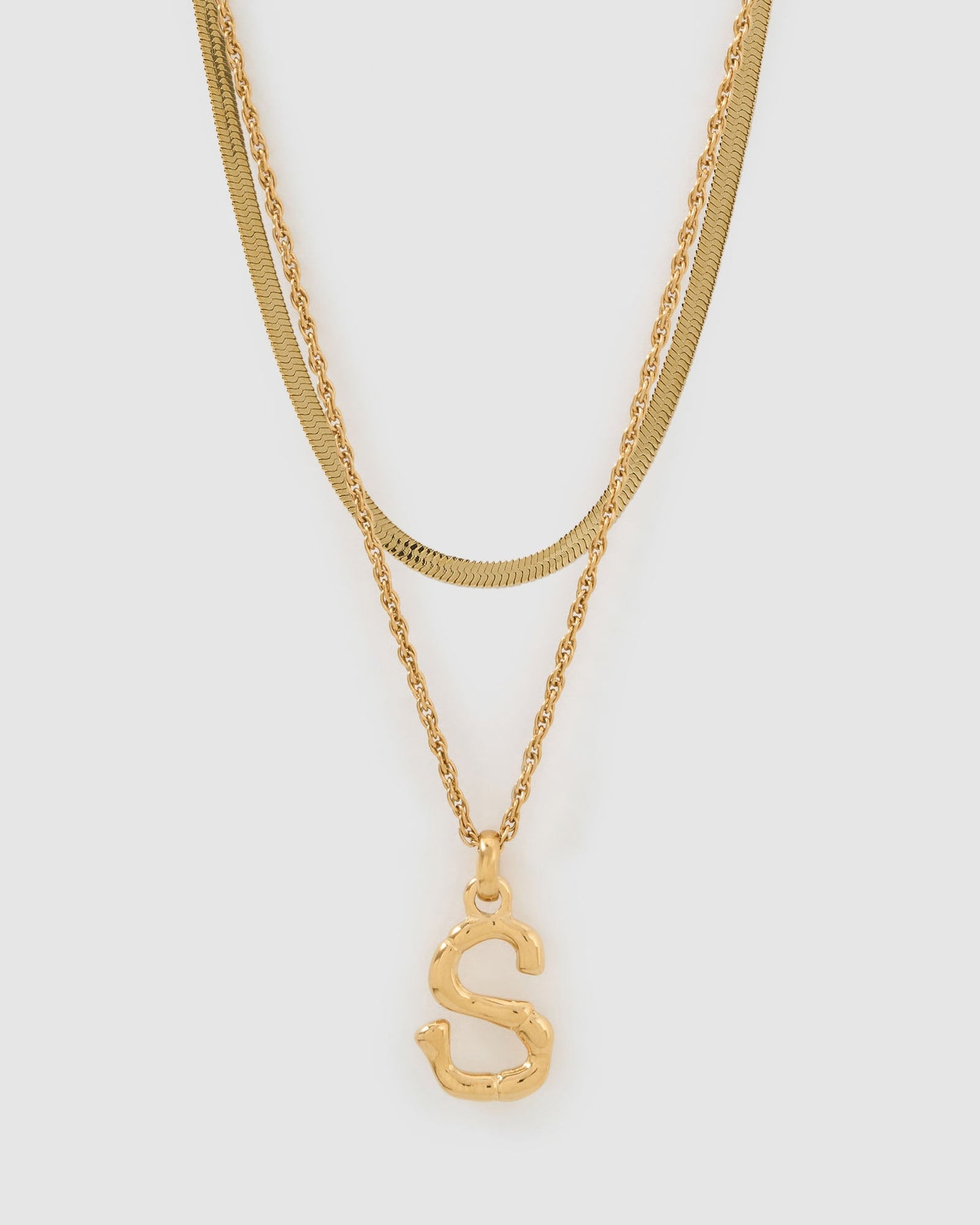 Luxe Letter Necklace Stack