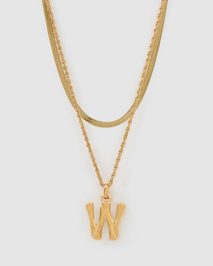 Luxe Letter Necklace Stack