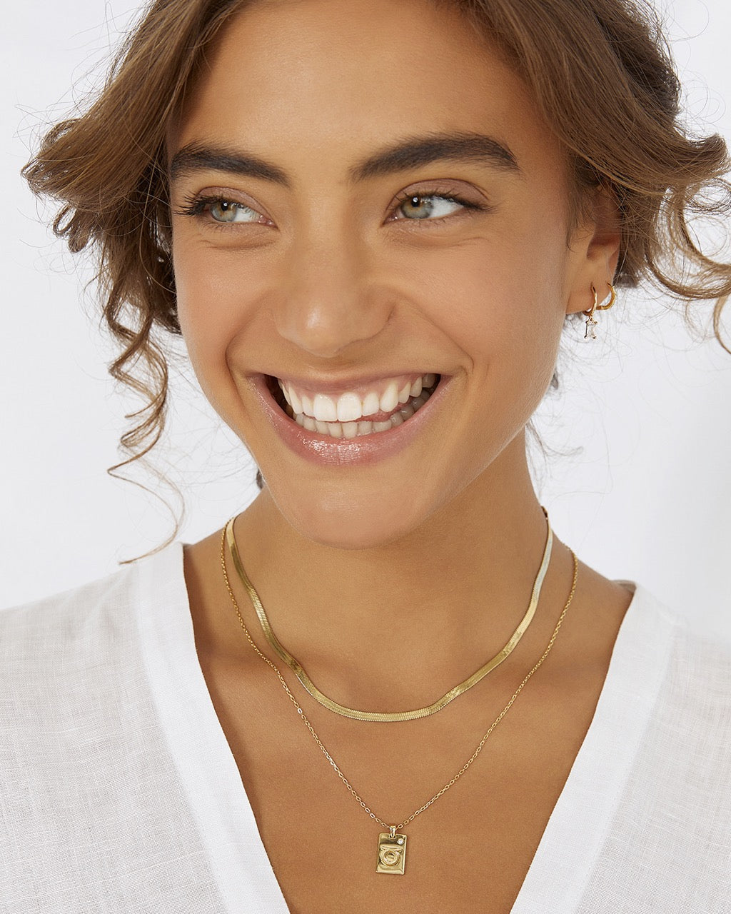 Zodiac Gold Tag Necklace