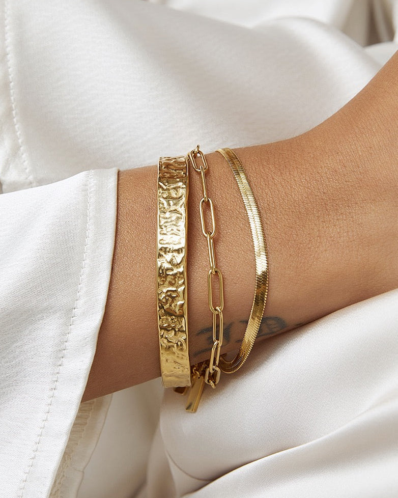 Sylvia Gold Snake Chain Bracelet