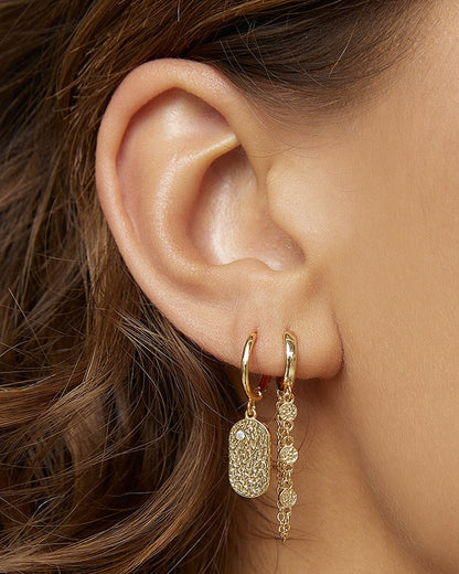 Paloma Gold Huggie Earrings