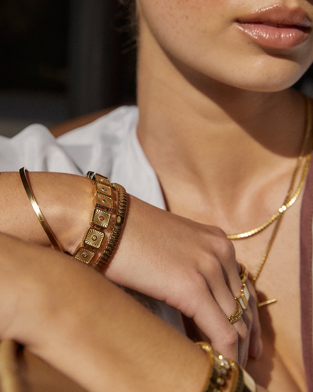 Jasper Gold Bracelet