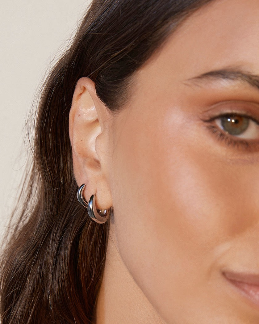 Maxi Earring Stack - Silver