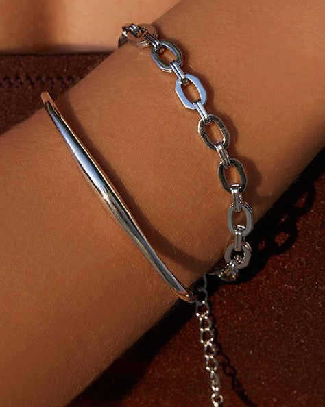 Madison Silver Cuff Bracelet