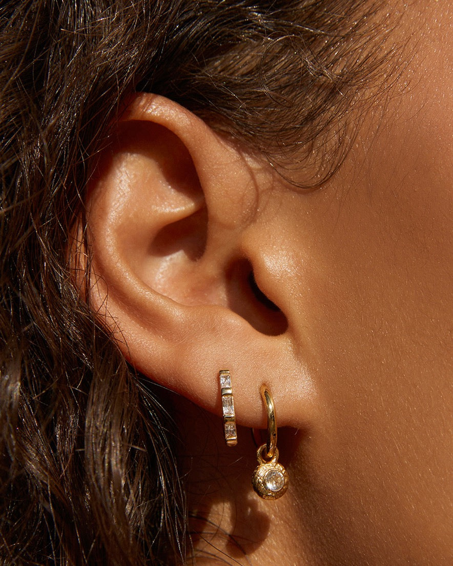 Crushed Birthstone Earrings