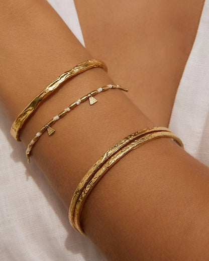 Natalia Gold Bracelet - Vanilla