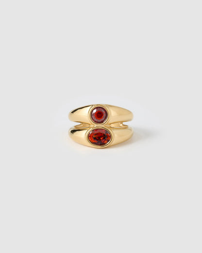 Mali Gold Ring - Ruby