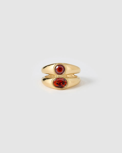 Mali Gold Ring - Ruby