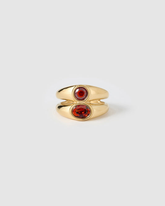Mali Gold Ring - Ruby