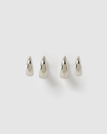 Maxi Earring Stack - Silver