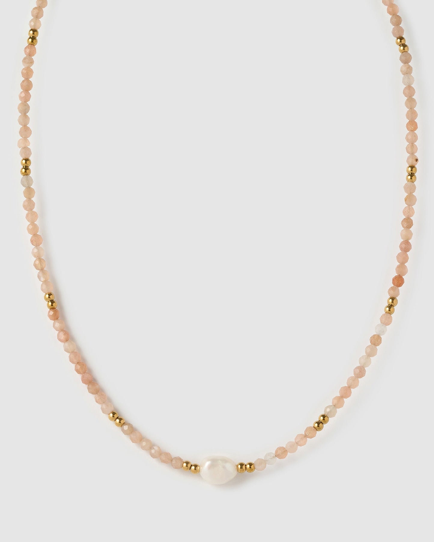 Mila Gemstone and Pearl Choker