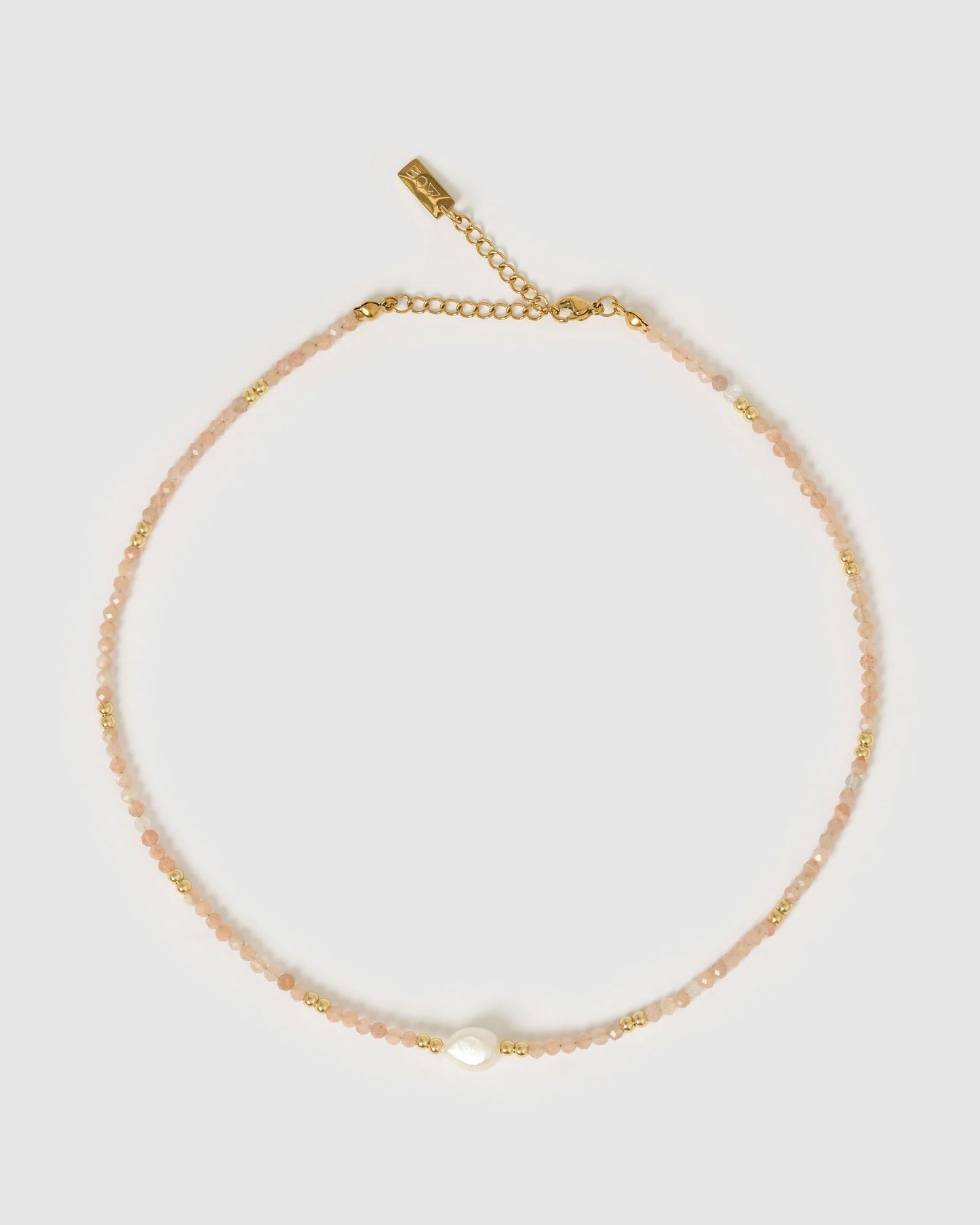 Mila Gemstone and Pearl Choker