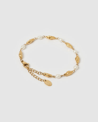 Mimi Pearl and Gold Bracelet