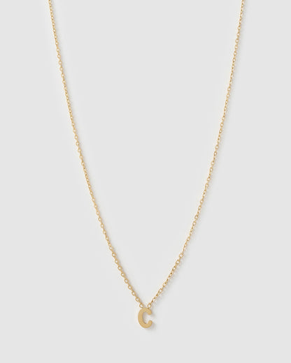 Mini Initial Gold Necklace
