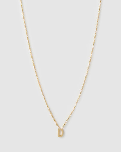 Mini Initial Gold Necklace
