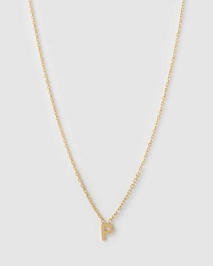 Mini Initial Gold Necklace