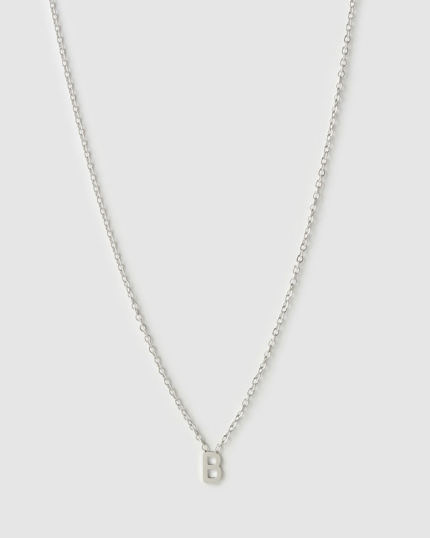 Mini Initial Silver Necklace