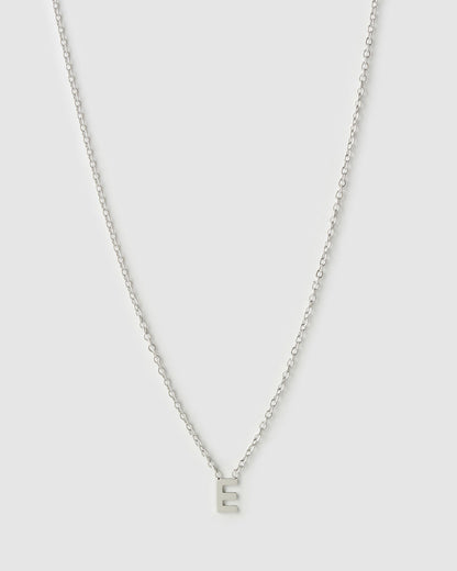 Mini Initial Silver Necklace