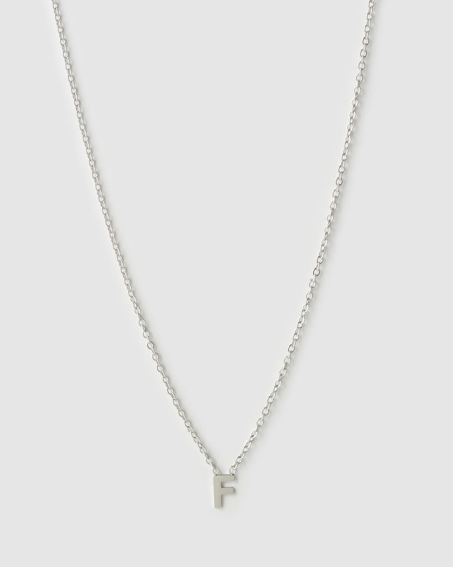 Mini Initial Silver Necklace
