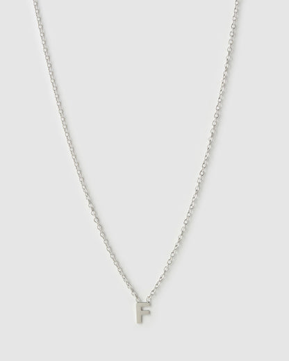 Mini Initial Silver Necklace