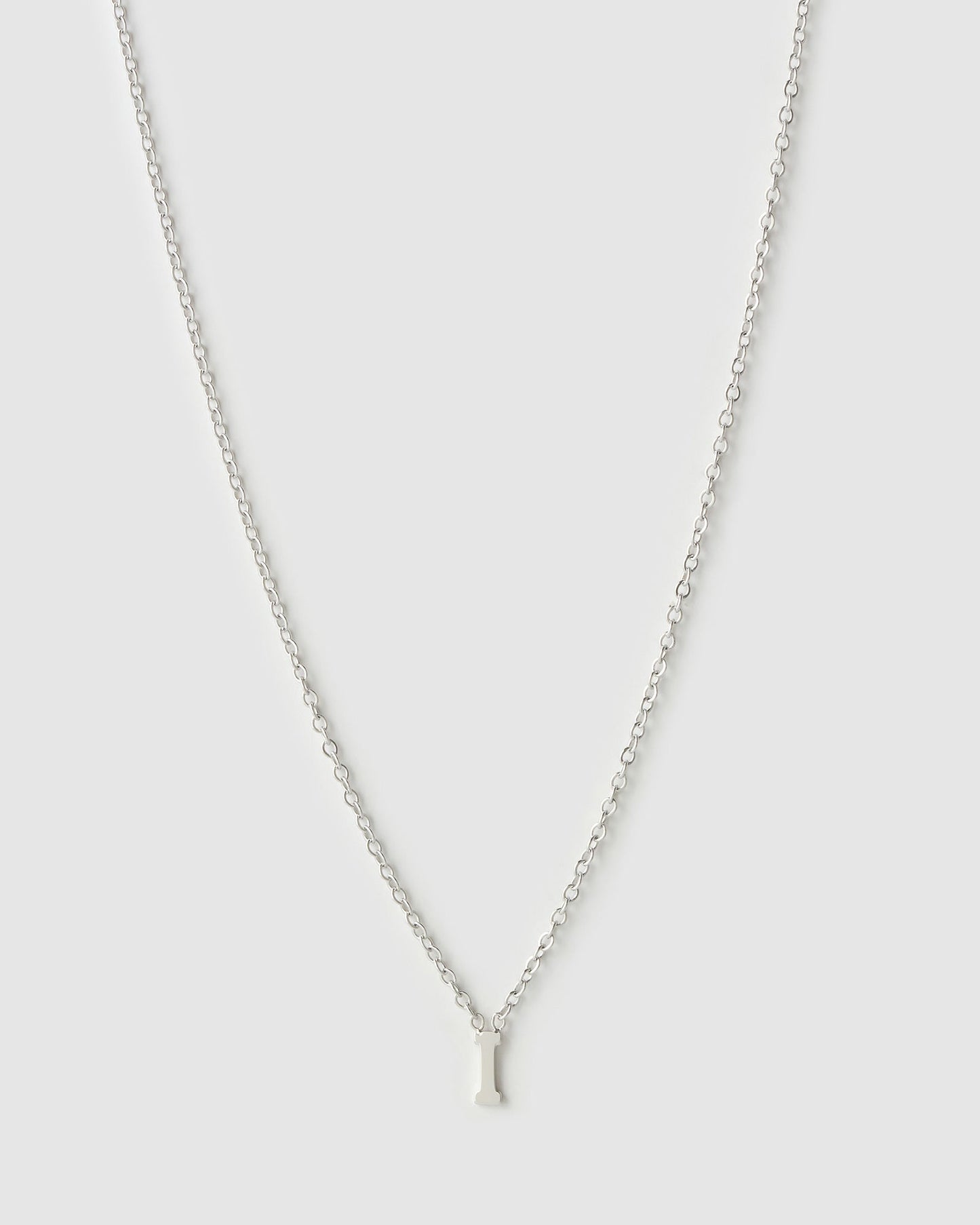 Mini Initial Silver Necklace