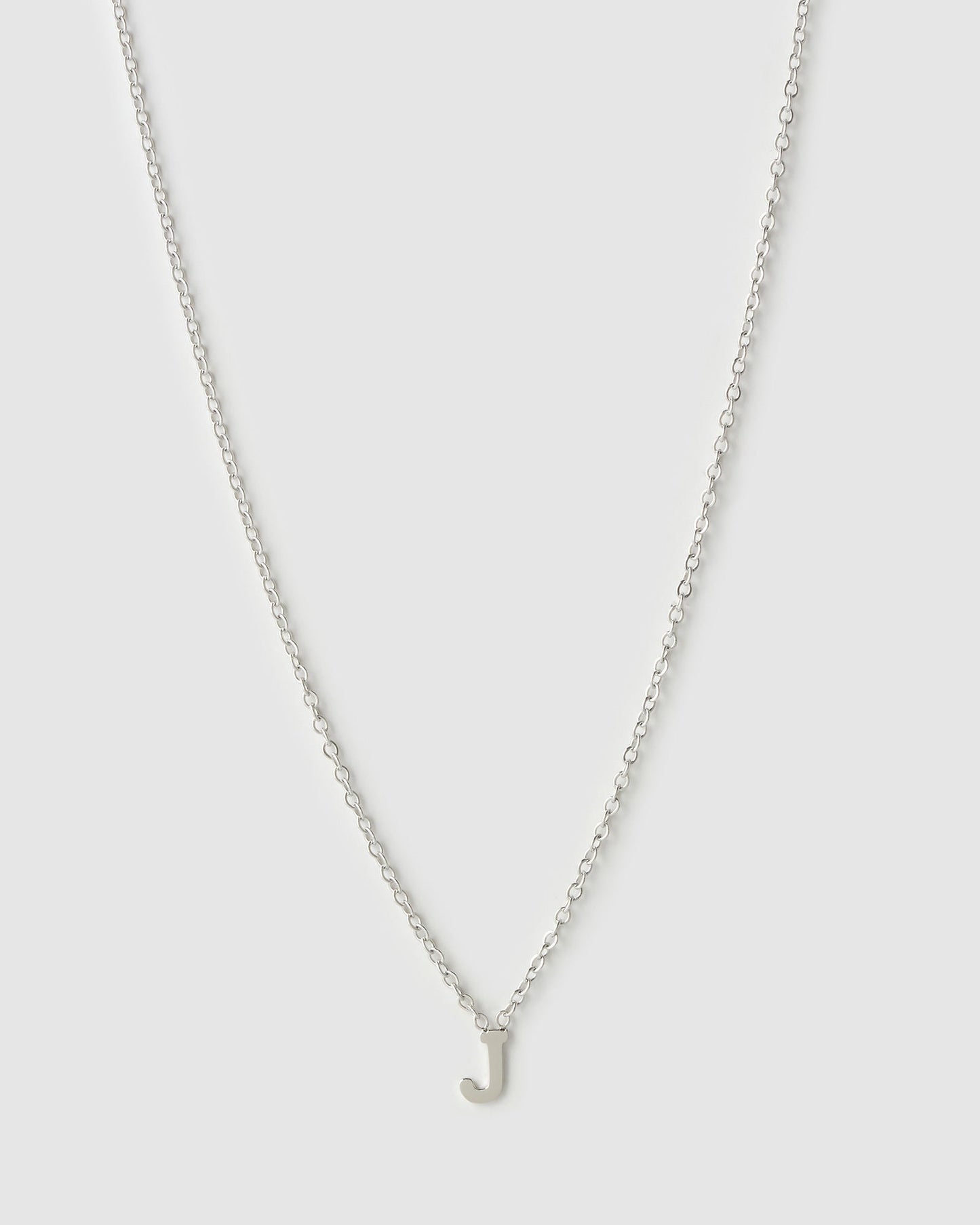 Mini Initial Silver Necklace