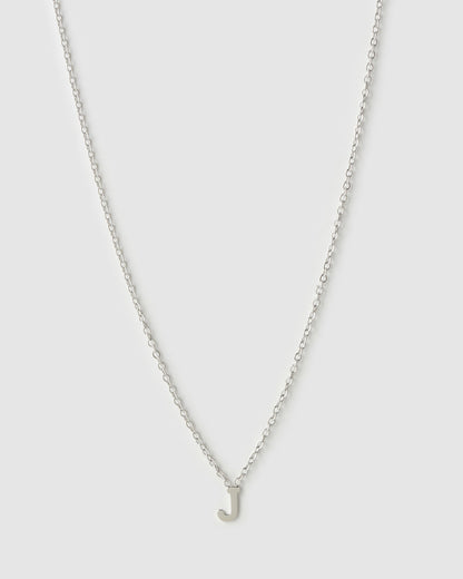 Mini Initial Silver Necklace