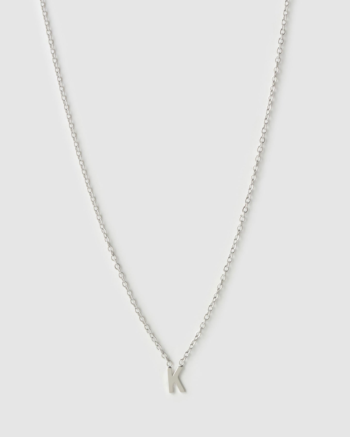 Mini Initial Silver Necklace