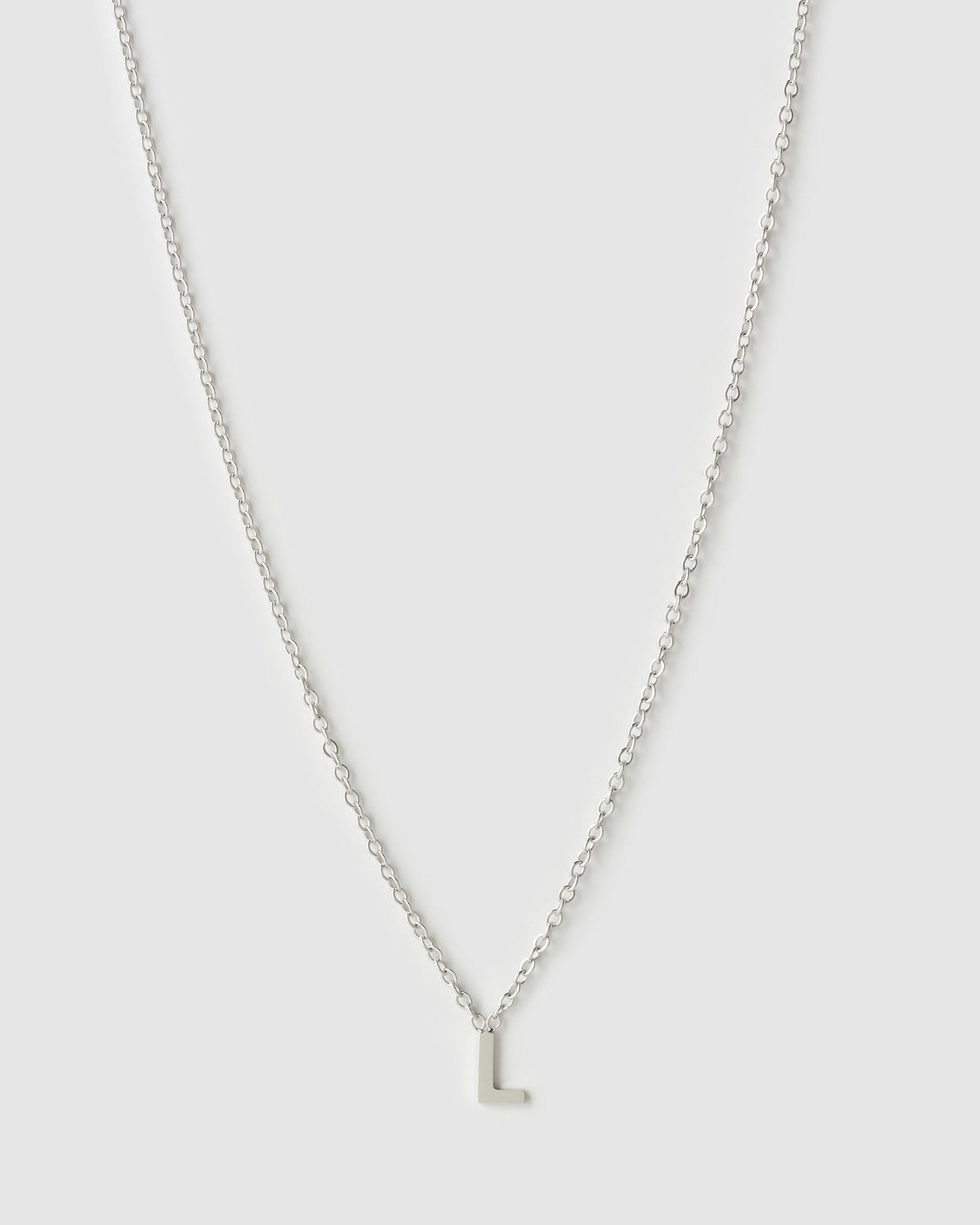 Mini Initial Silver Necklace