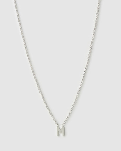 Mini Initial Silver Necklace