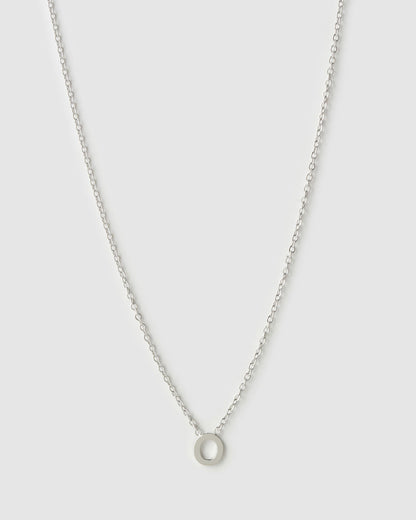 Mini Initial Silver Necklace
