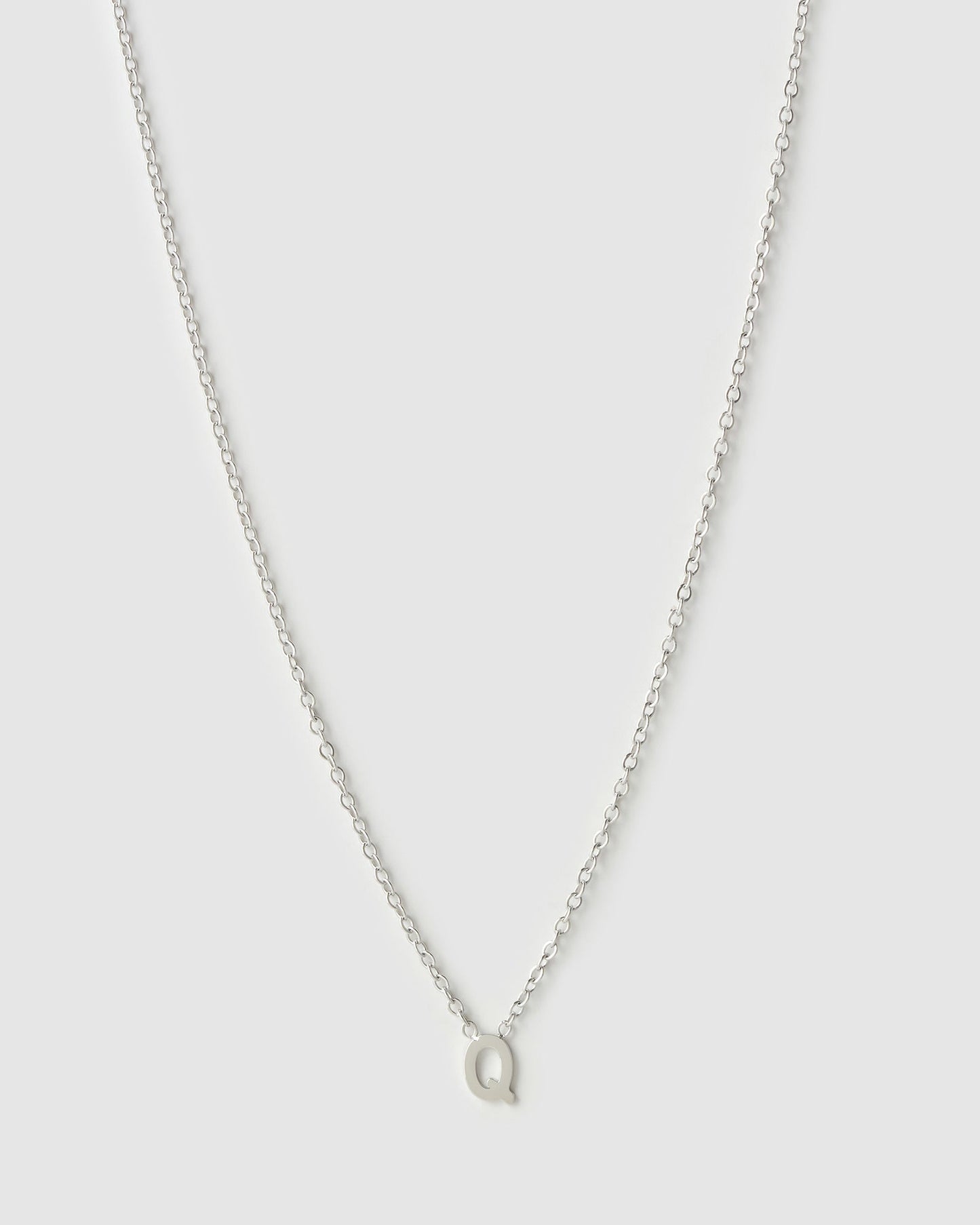 Mini Initial Silver Necklace