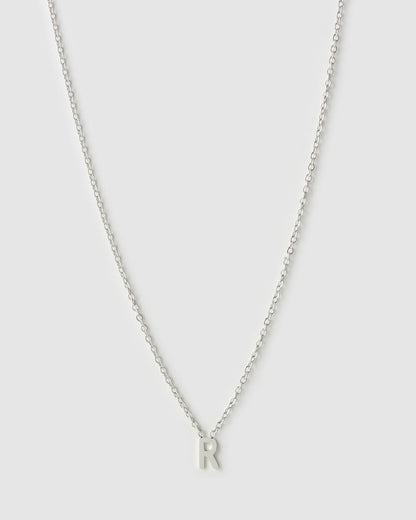 Mini Initial Silver Necklace