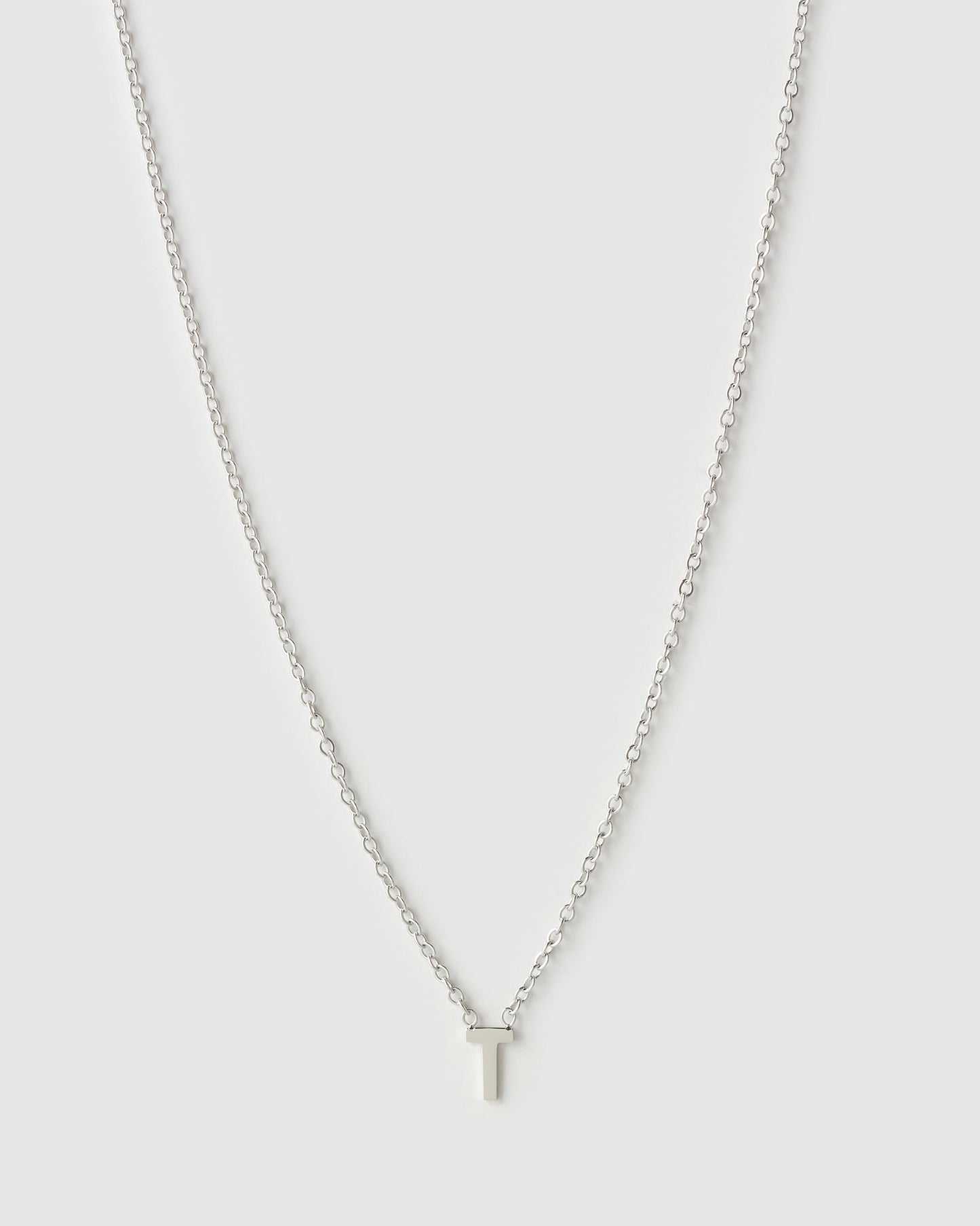 Mini Initial Silver Necklace