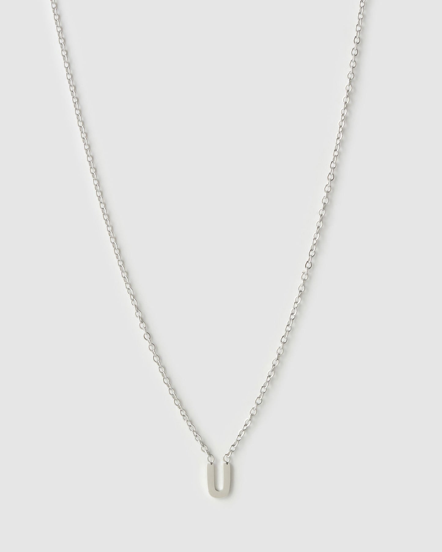 Mini Initial Silver Necklace
