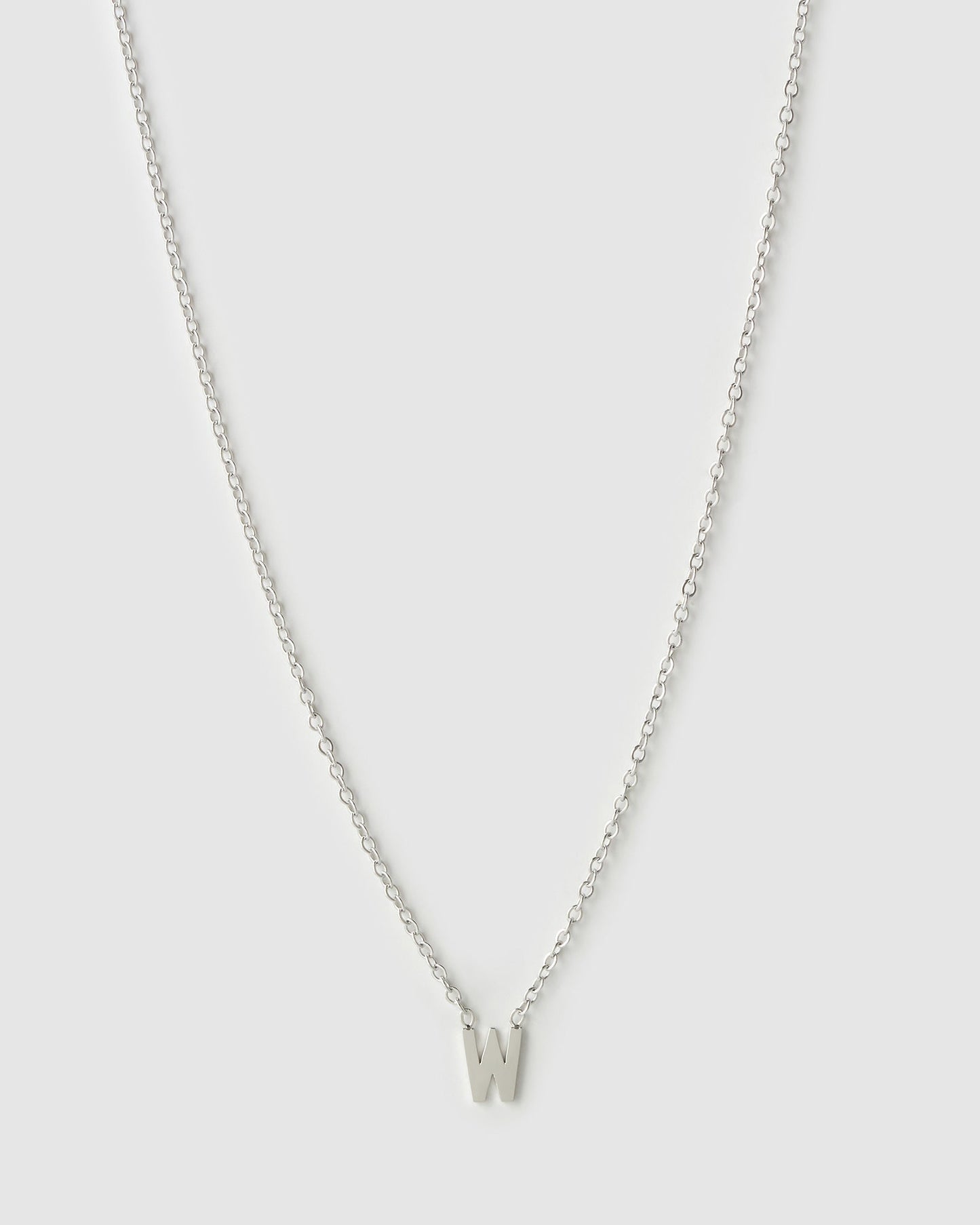 Mini Initial Silver Necklace