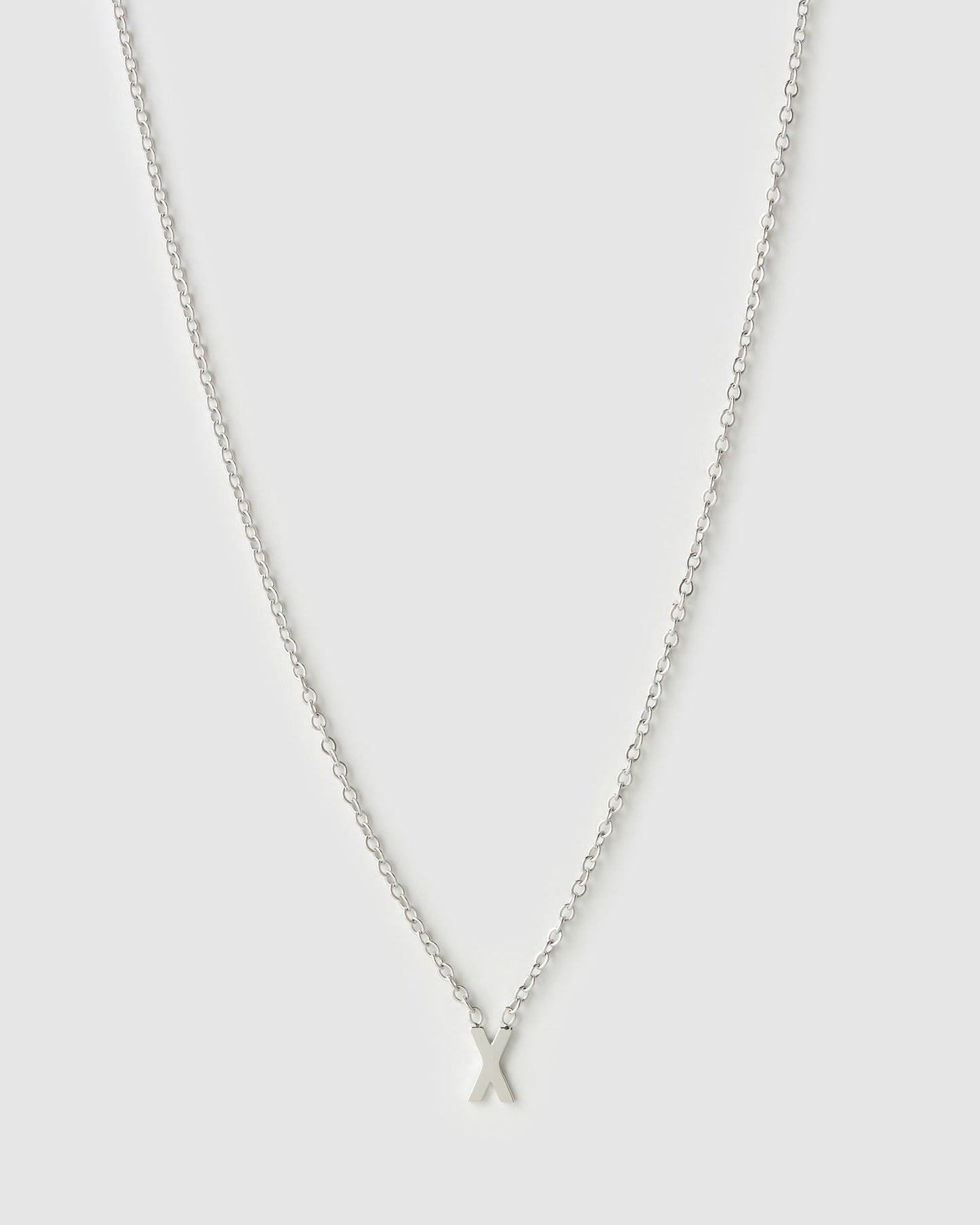 Mini Initial Silver Necklace