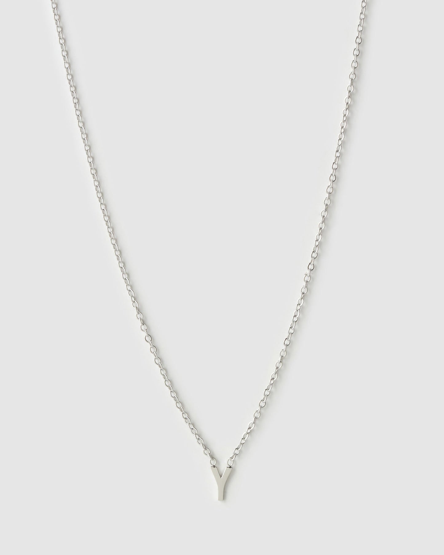 Mini Initial Silver Necklace