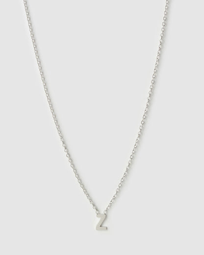 Mini Initial Silver Necklace