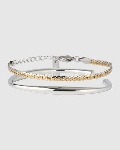 Monique Bracelet Stack - Silver