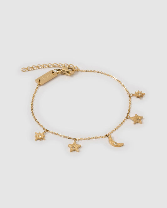 Moondust Gold Charm Bracelet