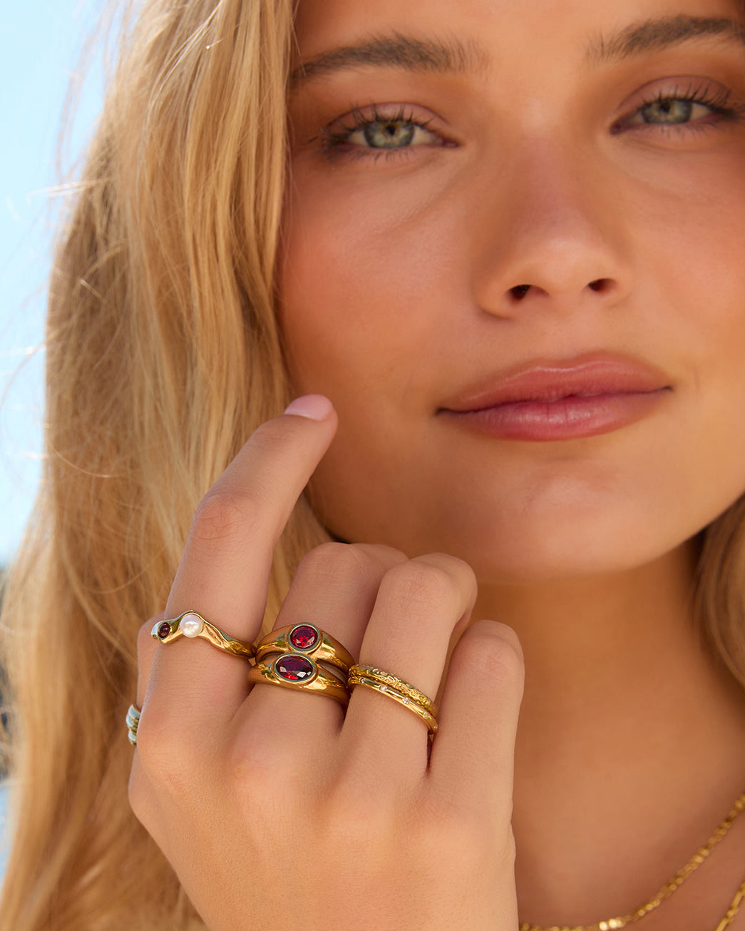 Mali Gold Ring - Ruby