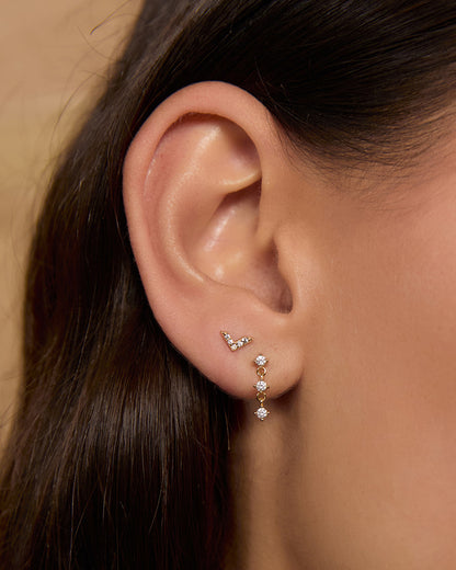 Arrow Single Stacker Stud Earring