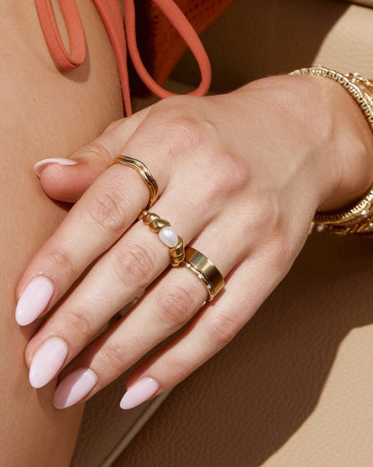 Ladera Gold Ring Stack