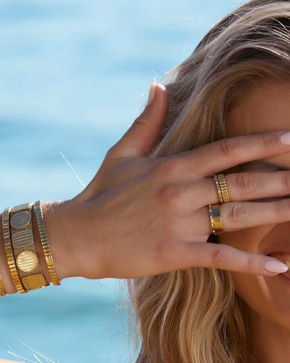 Ladera Gold Ring Stack
