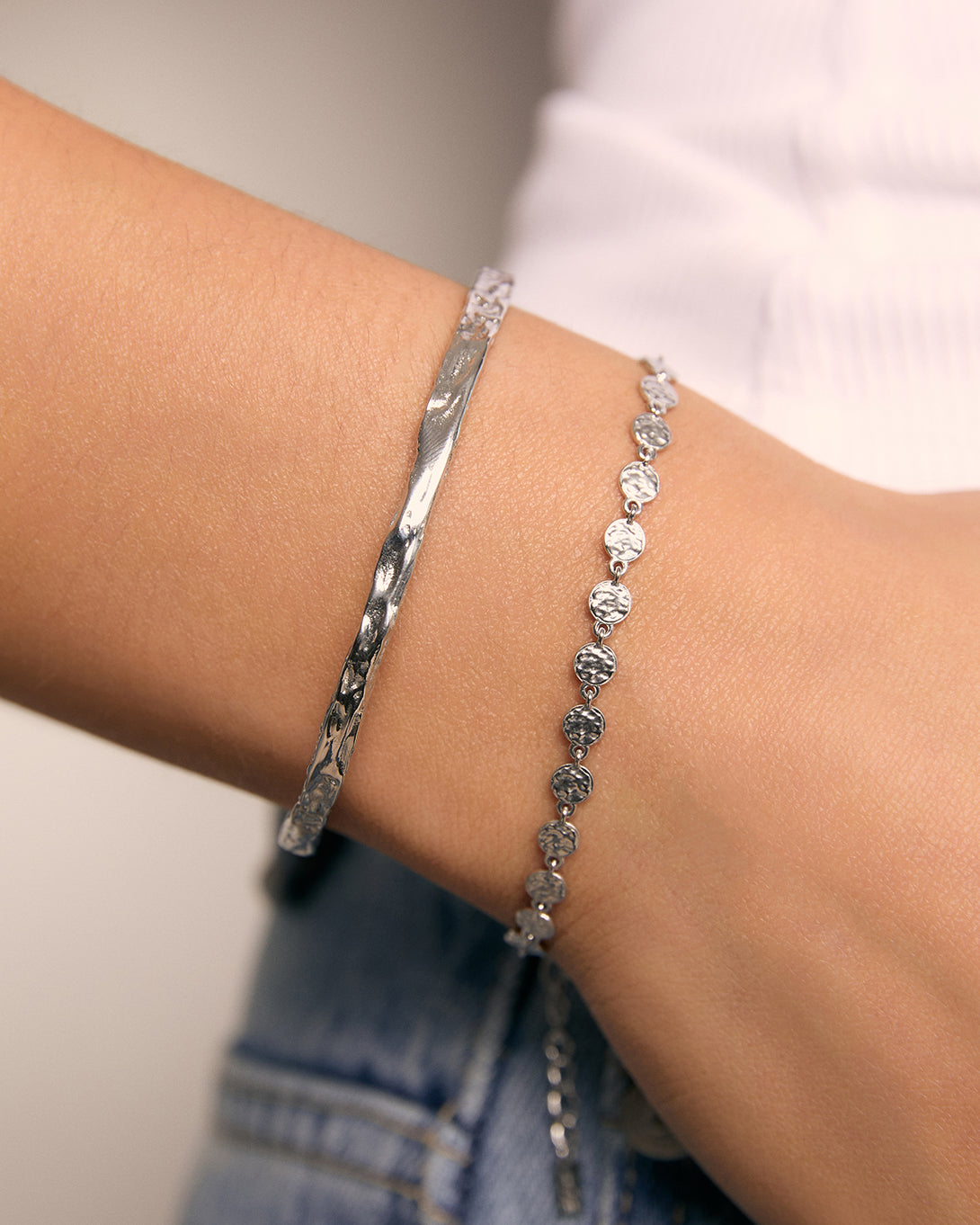 Atelio Bracelet Stack - Silver