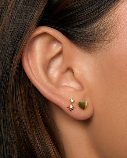 Heartbeat Gold Single Earring