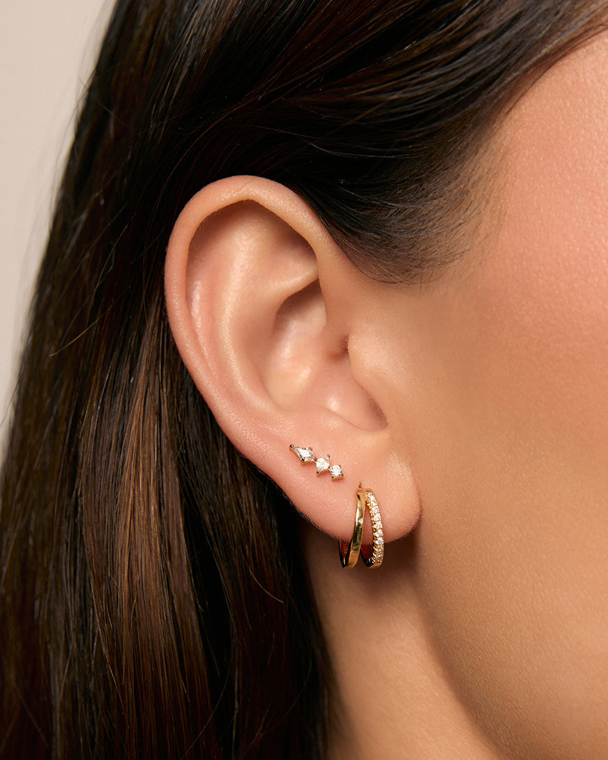 Ava Flat Back Earrings