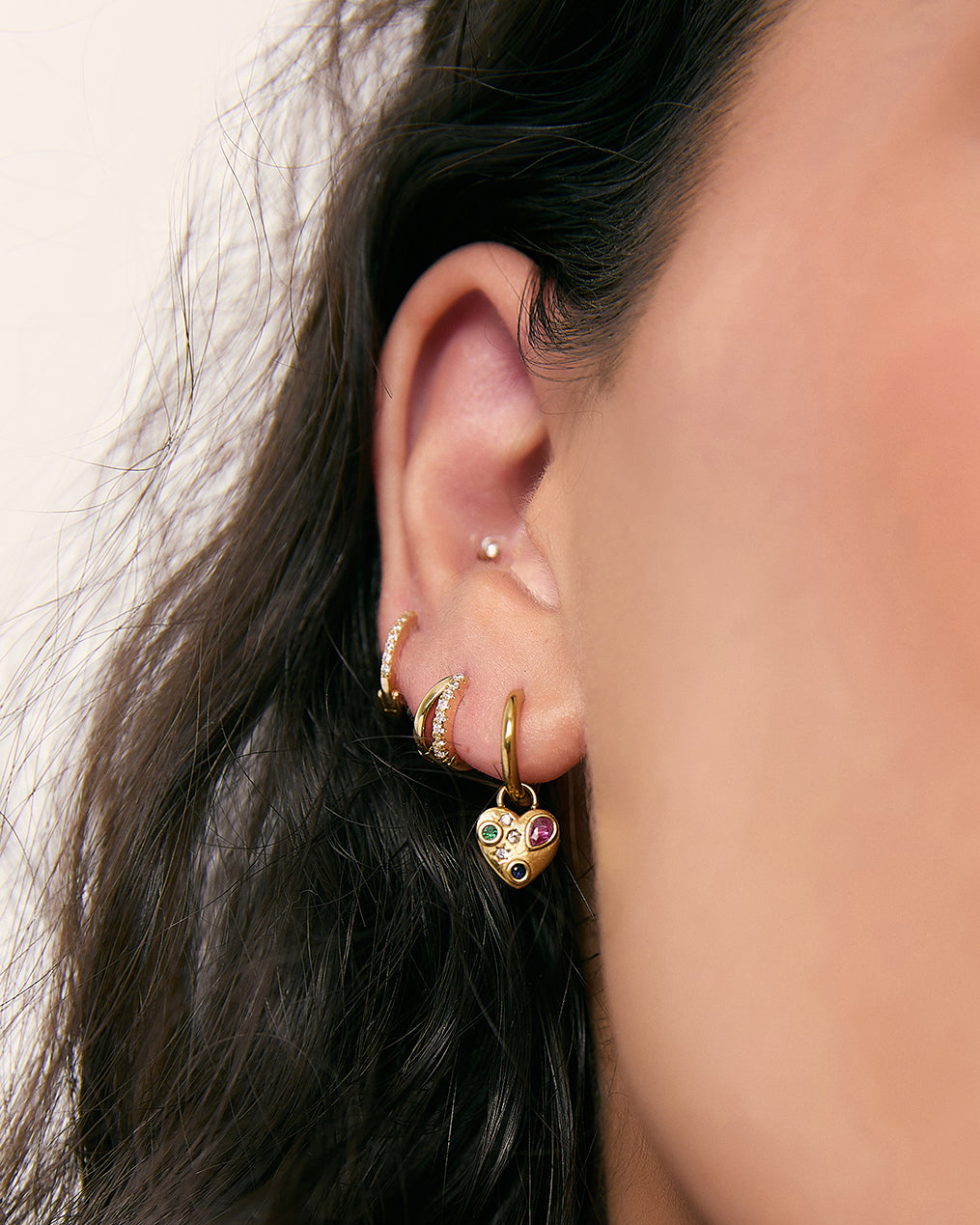 Winnie Gold Huggie Earrings